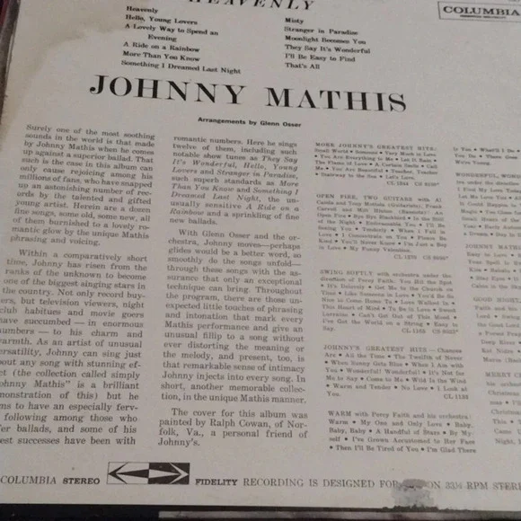 Johnny Mathis LP - Picture 2 of 2